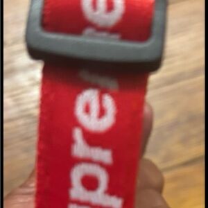 Red Strap with White Strap Logo